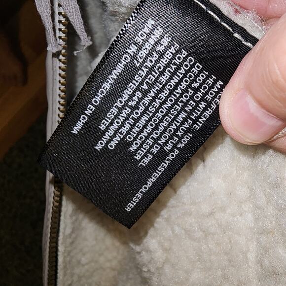 A.n.a. EUC WOMEN'S SIZE MEDIUM MOTORCYCLE WINTER FAUX FUR JACKET COAT - Picture 7 of 7